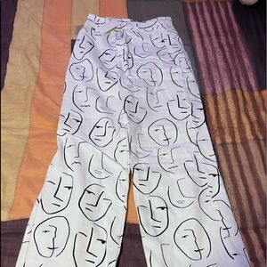 Shekou face printed pants, super stretchy and cute too small on me!